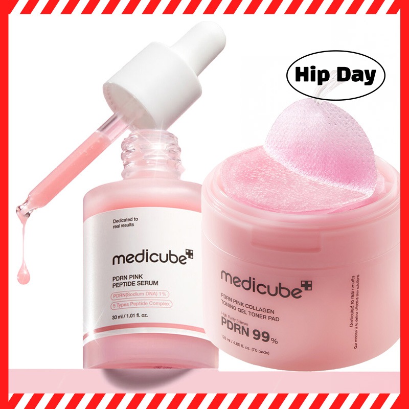 [SET][NEW] PDRNピンクアンプル 30ml + PDRN ピンクコラーゲン トニングゲル トナーパッド