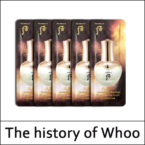 [The History Of Whoo] (sg) チョンイダン放射再.生ゴールド濃縮液 1ml*120ea (合計120ml) / 화현 골드 앰플 / Cheongidan Radiant