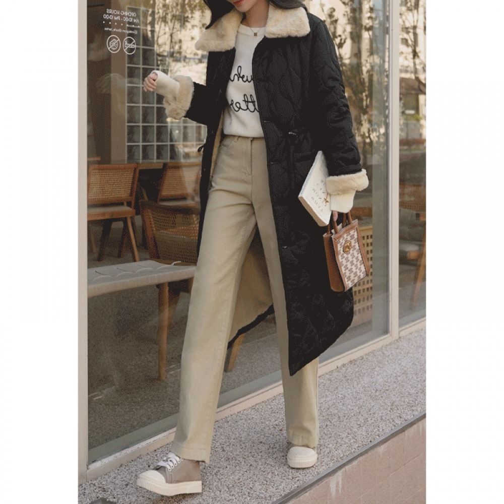 色に惚れ込むクリック&ファニーの起毛ワイドパンツ【SMLXLサイズ】