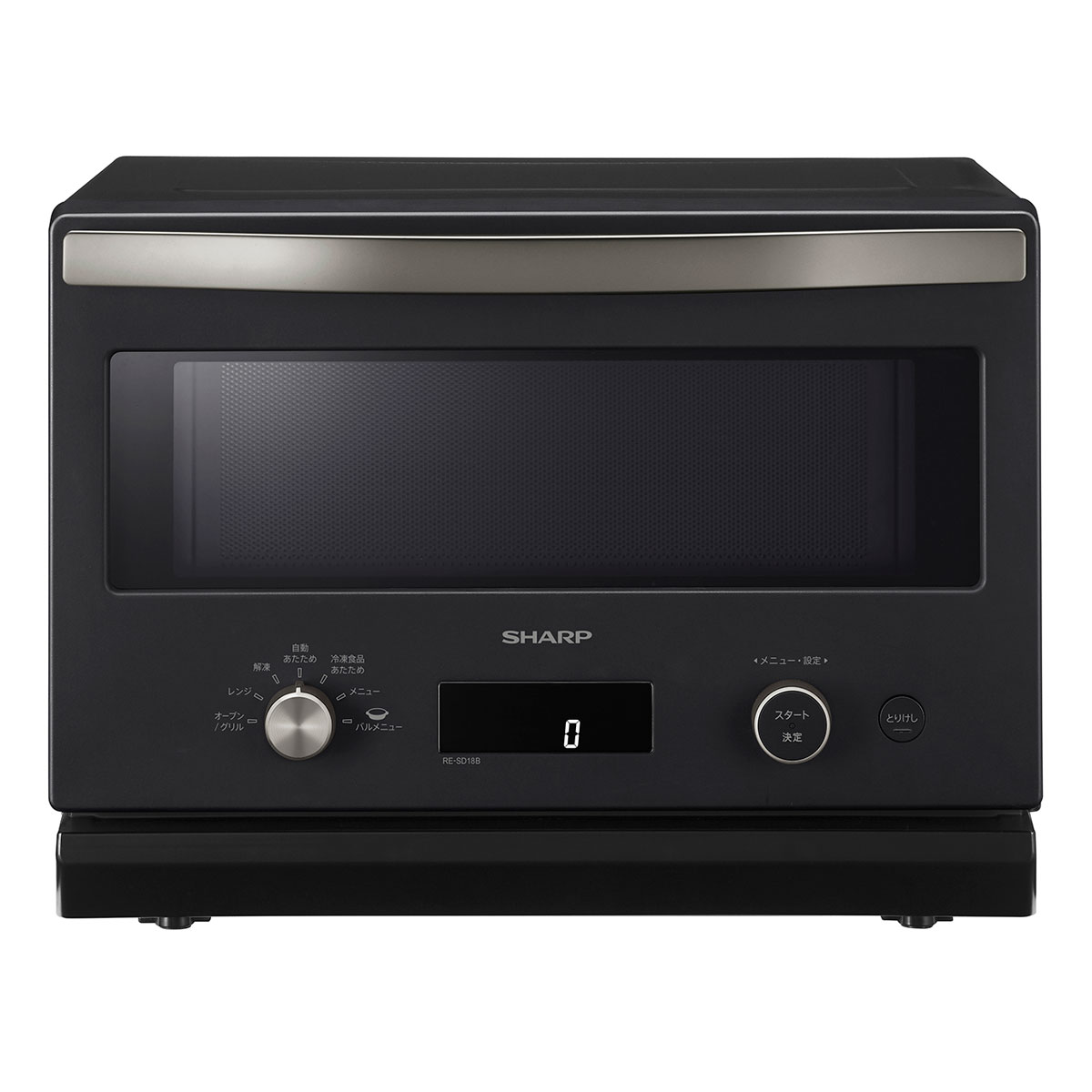 シャープ RE-SD18B-B オーブンレンジ　18L　ブラック RESD18BB