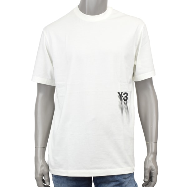 Y-3 ワイスリー 【訳アリ大特価】GRAPHIC SHORT SLEEVE TEE/グラフィックロゴ Tシャツ/IZ3123 WHITE