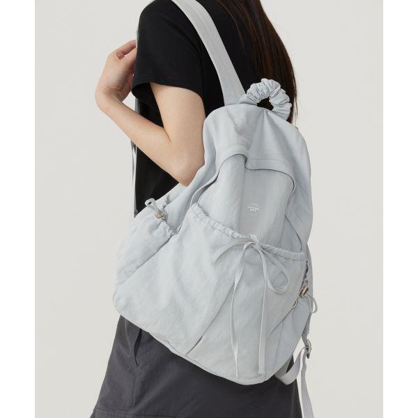COVERNAT WOMAN クローバーハートシャーリングナイロンバックパック Blue