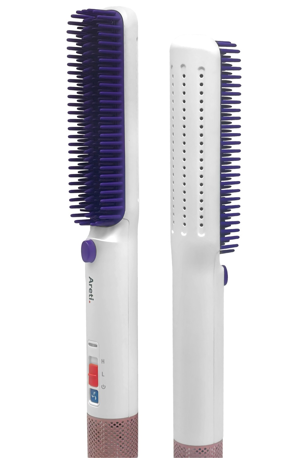 ヘアアイロン ストレート 送風 冷却 マイナスイオン 静電防止 急速加熱 ヒートブラシ ストレートブラシ ストレートアイロン 冷マジック i2119IDG