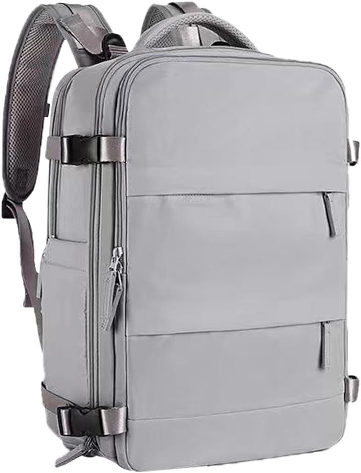 リュック ビジネスリュック メンズ レディース リュックサック バックパック 大容量 シューズ入れ 15.6インチ PCバッグ カバン 2WAY 旅行 USBポート付( 3.グレー)