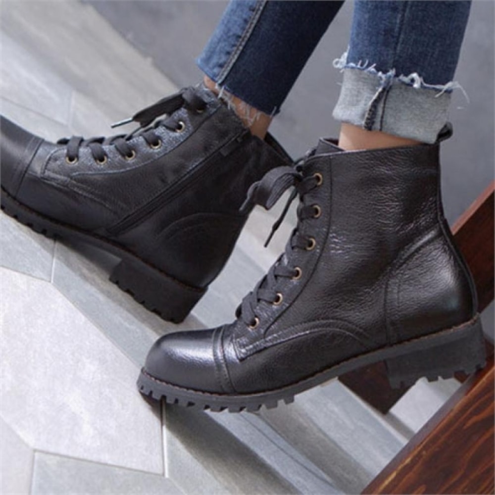 (ニーナズパリス) 3cmヒール6ネックベーシックレザーウォーカー (9J663)