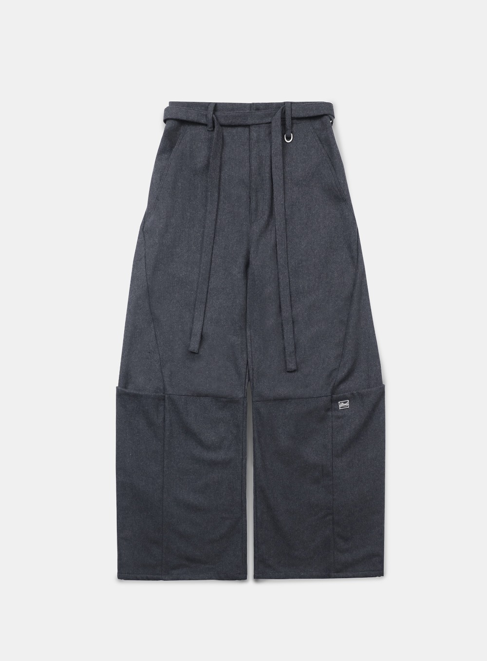 【BADBLOOD】 CURVED CARGO PANTS : CHARCOAL