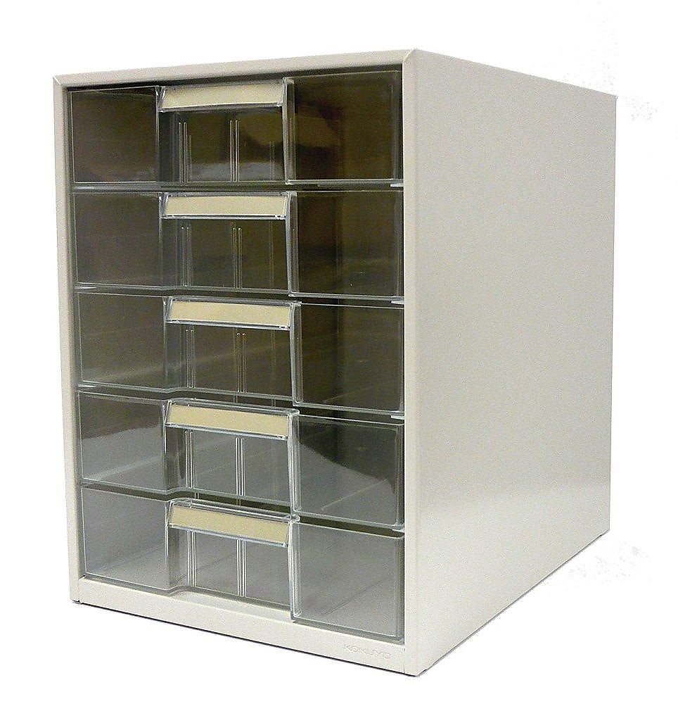 レターケース 透明プラスチック引き出し B4 縦 深型 5段 LC-BG205M