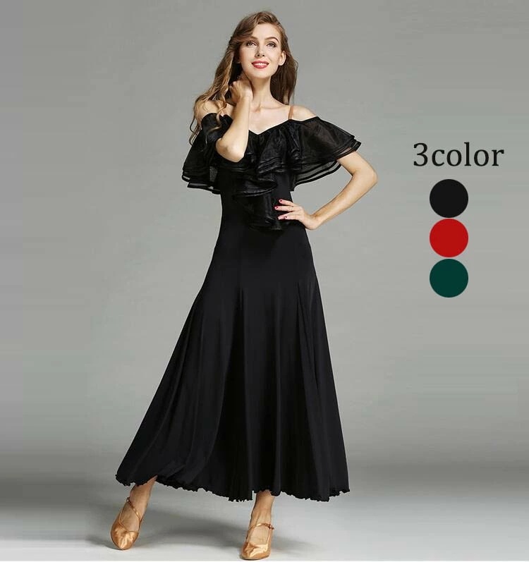 社交ダンス ドレス 衣装 競技着 練習着 演出 パーティードレス ワンピース きれいめ ラテンダンス ワルツ チャチャ モダン キャバドレス 発表会 インターナショナルダンス 舞台 ステージ衣装 S