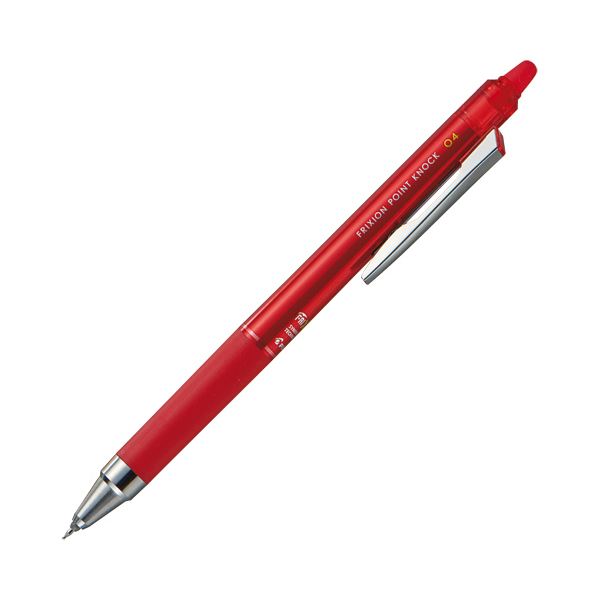 【逸品】 （まとめ）パイロット ゲルインキボールペン フリクションポイントノック 04 超極細0.4mm レッド LFPK-25S4-R 1本 30セット 筆記具