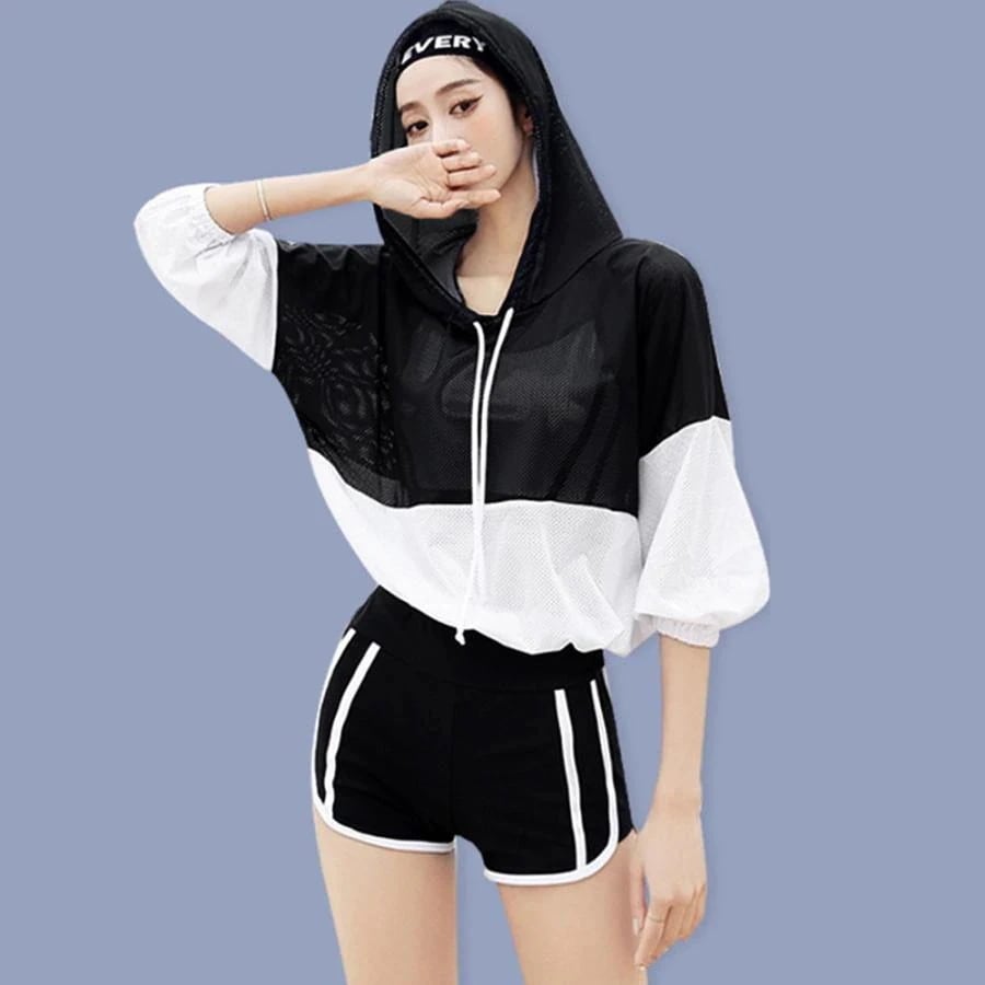 フィットネス水着セット ラッシュガード