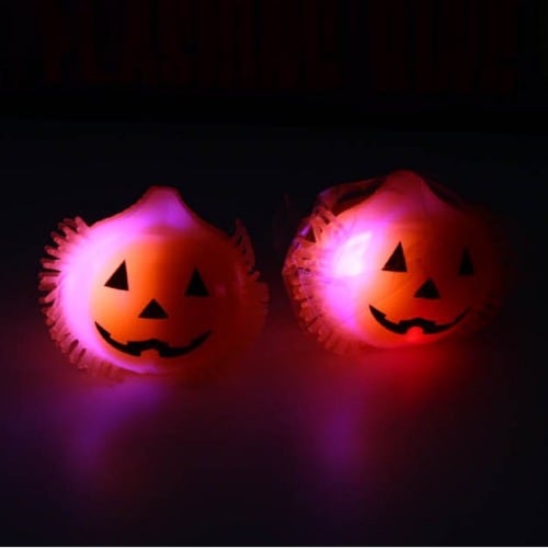 ハロウィンカボチャゼリーライトリングx 24個面白いおもちゃグループプレゼントパーティーイベントプロモーション