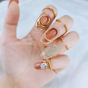 指先爪指輪女性韓国トレンドファッション　爪カバーアクセサリー手元を美しくXR-ZJ01雑貨福袋クリスマスプレゼント