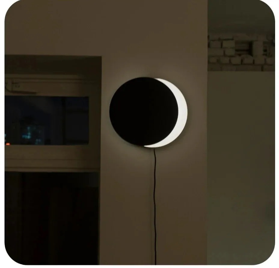 プリーツラン3631 月食ライト ムードランプ 壁掛け LEDライト 間接照明 インテリアインテリア装飾インテリア雑貨