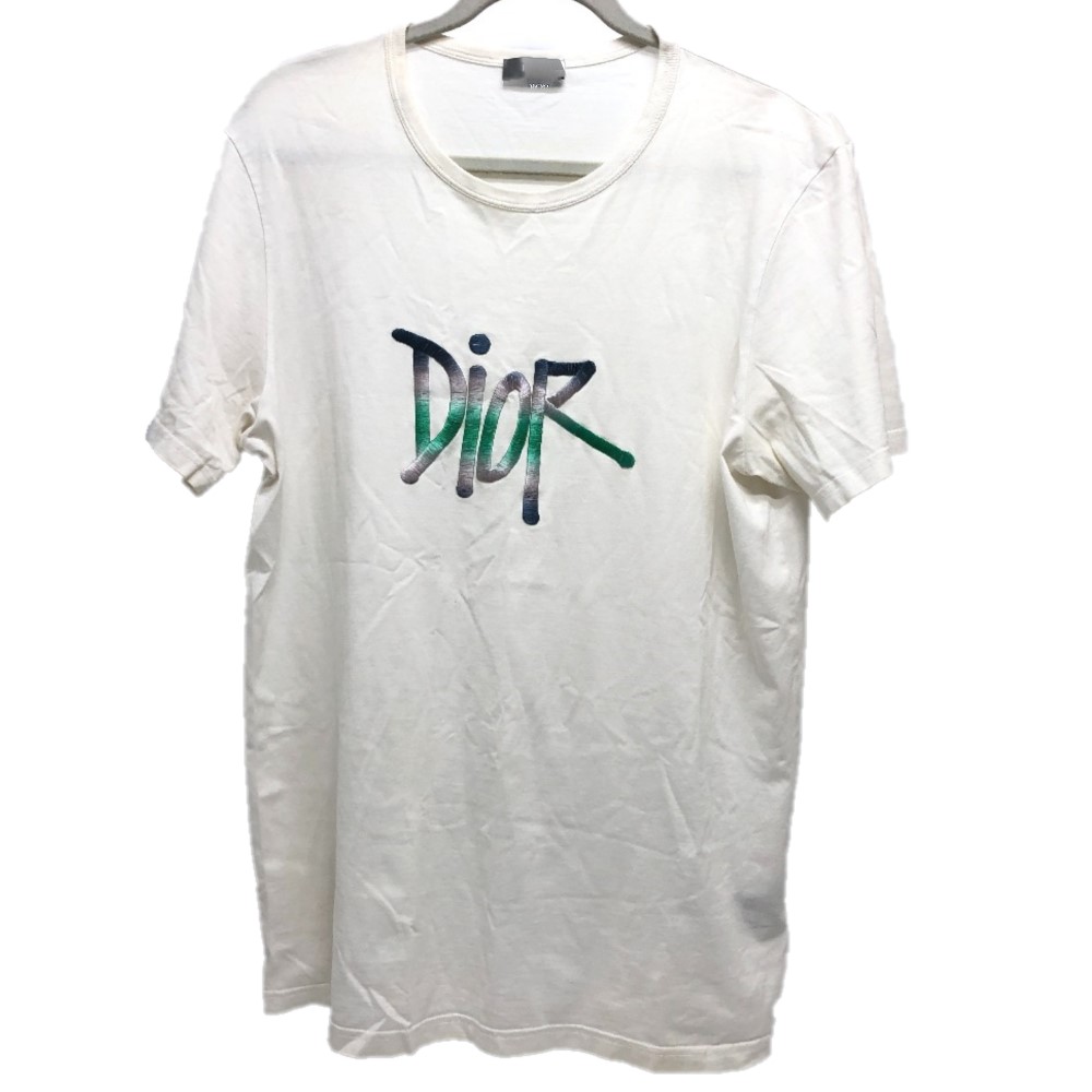 半袖Ｔシャツ 033J600D0589 Embroidered Logo Tee アパレル ロゴ刺繍 コットン ホワイト
