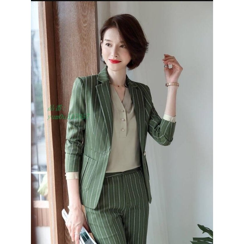 ストライプ OL 事務服 ビジネス パンツ オフィス スーツ セレモニー 通勤 お宮参り フォーマル