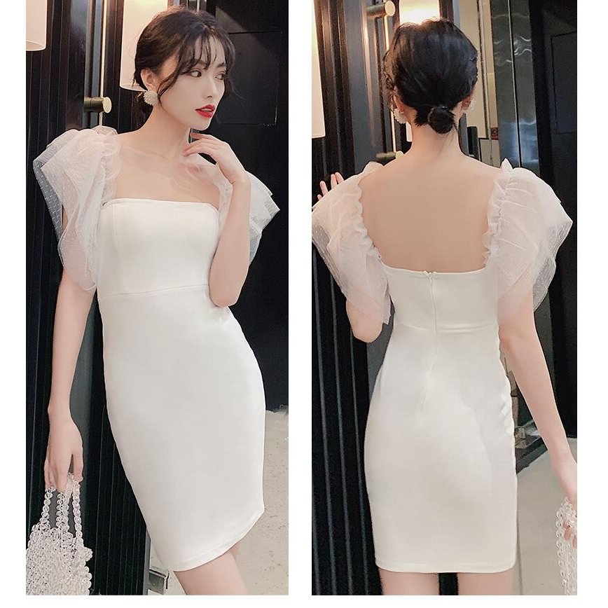 ウエディングドレス セクシー 結婚式ドレス パーティードレス プレゼント ミニワンピース 20代30