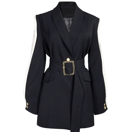 【取寄：納期2週間】チェスターコート レディース ミディアム丈コート 無地 ベルト ポリエステル カジュアル 黒 秋冬 チェスターコート レディース ミディアム丈コート 無地 ベルト ポリエステル