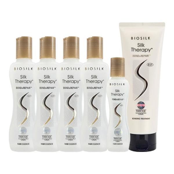シルクセラピー ボンドアンドリペア ヘアエッセンス 130ml 4個+60ml+トリートメント250mlヘアオールインワン