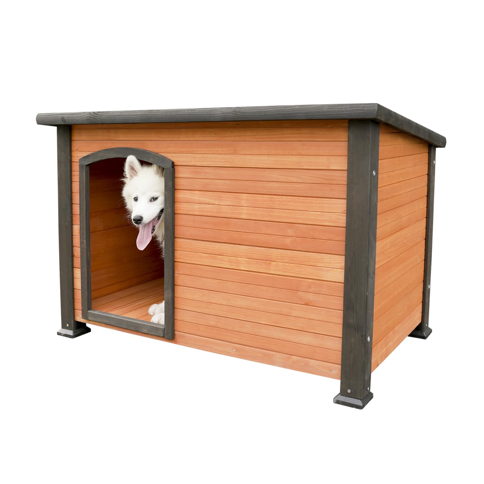 犬小屋 大型犬 木造犬小屋 屋外耐久性 ハウス 猫 ペットハウス 天然木 杉 犬舎 猫舎 木製ゲージ 小型 中型 大型犬 おしゃれ 屋内 屋外 耐重 通気性 防风 防雨 防寒 雨よけ 野外猫 野良猫