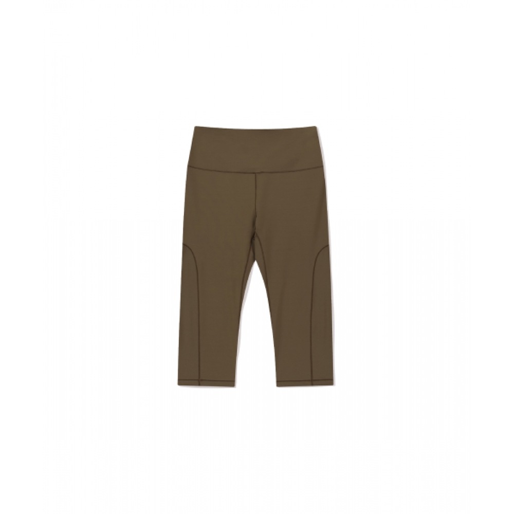 SUNLOVE アクティブ クロップ レギンス ブラウン