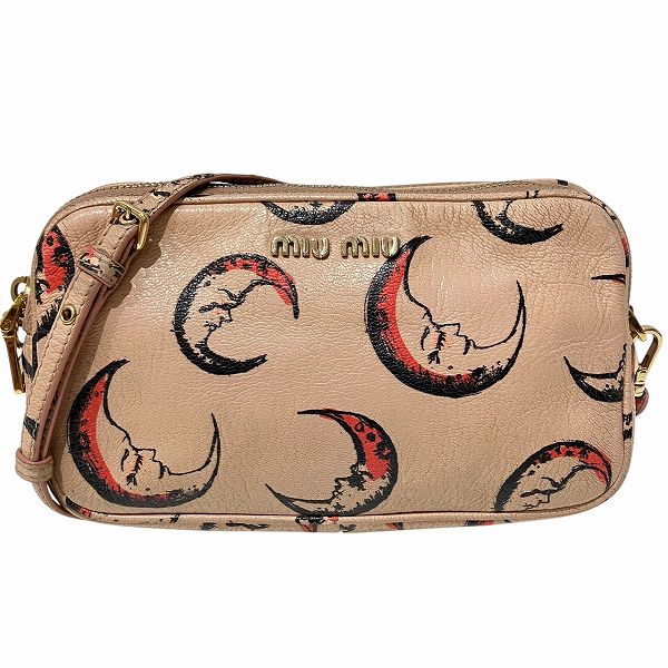 ミュウミュウ ムーンフェイスミニショルダー 5ZH001MADPRI ショルダーバッグ