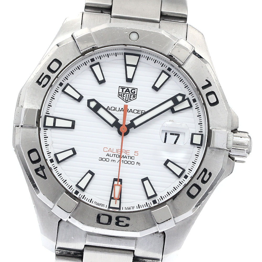 タグホイヤー TAG HEUER WAY2013-0 アクアレーサー キャリバー5 デイト 自動巻き メンズ _889241【中古】