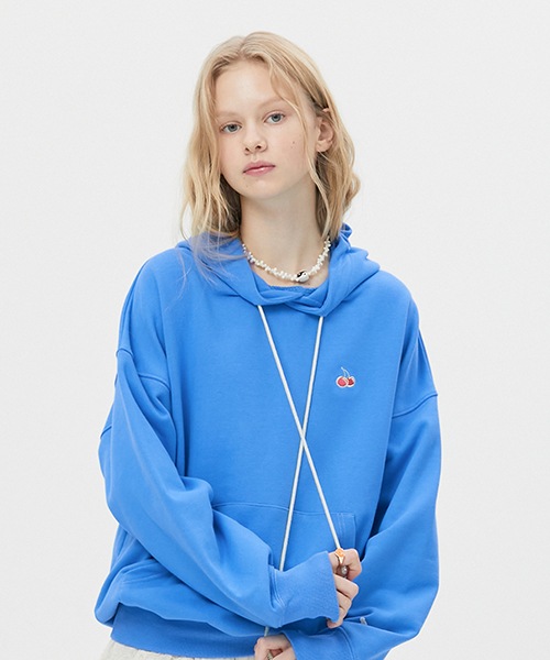 SMALL CHERRY HOODIE [BLUE]