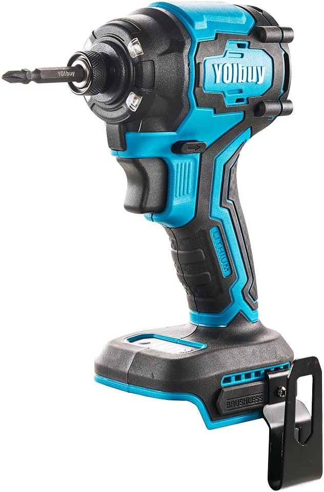 YOIbuy PRO インパクトドライバー 充電式 4眼LED トルク230Nm 楽モードあり 4段変速 マキタ 18V 互換 本体のみ （充電池・充電器別売） 国内1年間メーカー保証 YID-PR