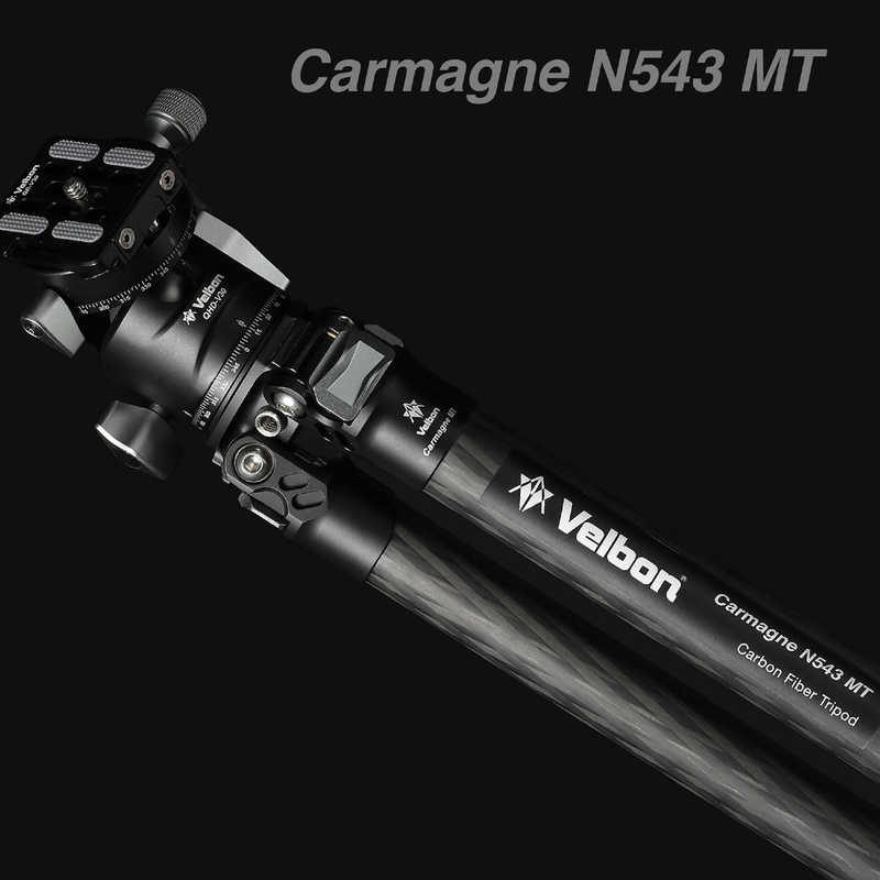 ベルボン　中型カーボン三脚 4段 Carmagne （カルマーニュ） N543 MT ベルボン (Velbon) [自由雲台]　CM-N543MT