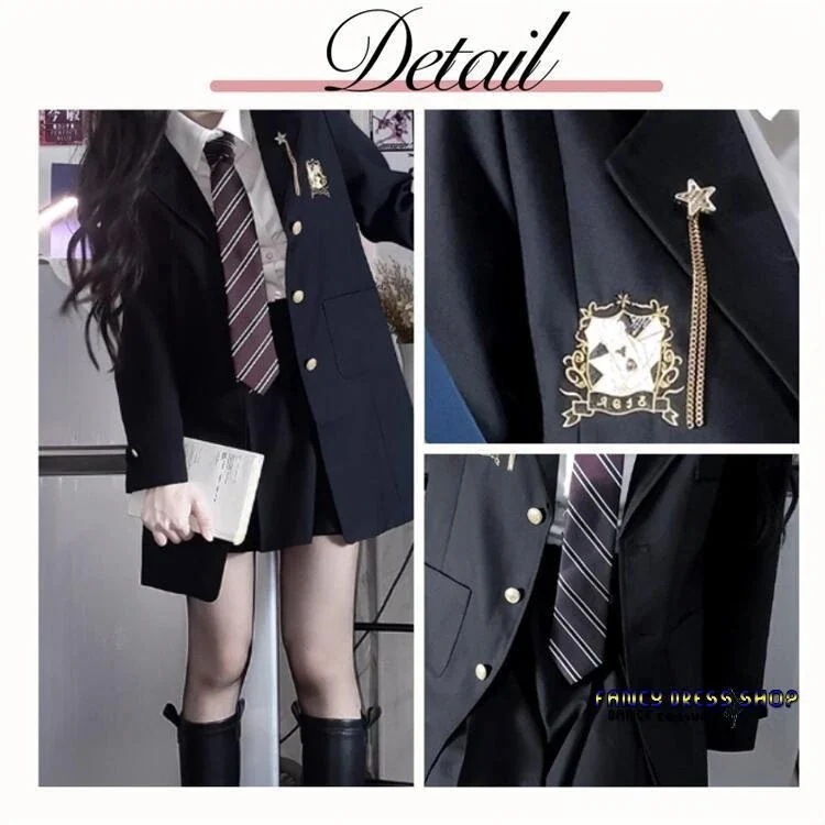 和服コスチュームコスチューム【制服標準装備】入学式 学生服 黒 中学生 夏 アウター ブレザー 冬 フォーマルスーツ 卒業式 制服 高校生 ブラック 女子高生 女子高生 コート 秋 スクール 春