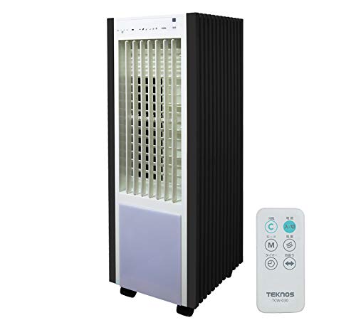 TEKNOS テクノス 冷風扇 スリムタイプ 保冷剤パック付 TCW-030