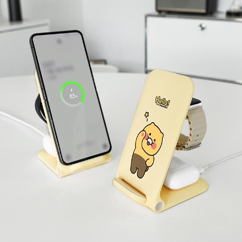 KakaoFriends 3in1 ワイヤレス充電スタンド チュンシク 正規品 iPhone Galaxy 便利 無線 3台同時充電 6,863円