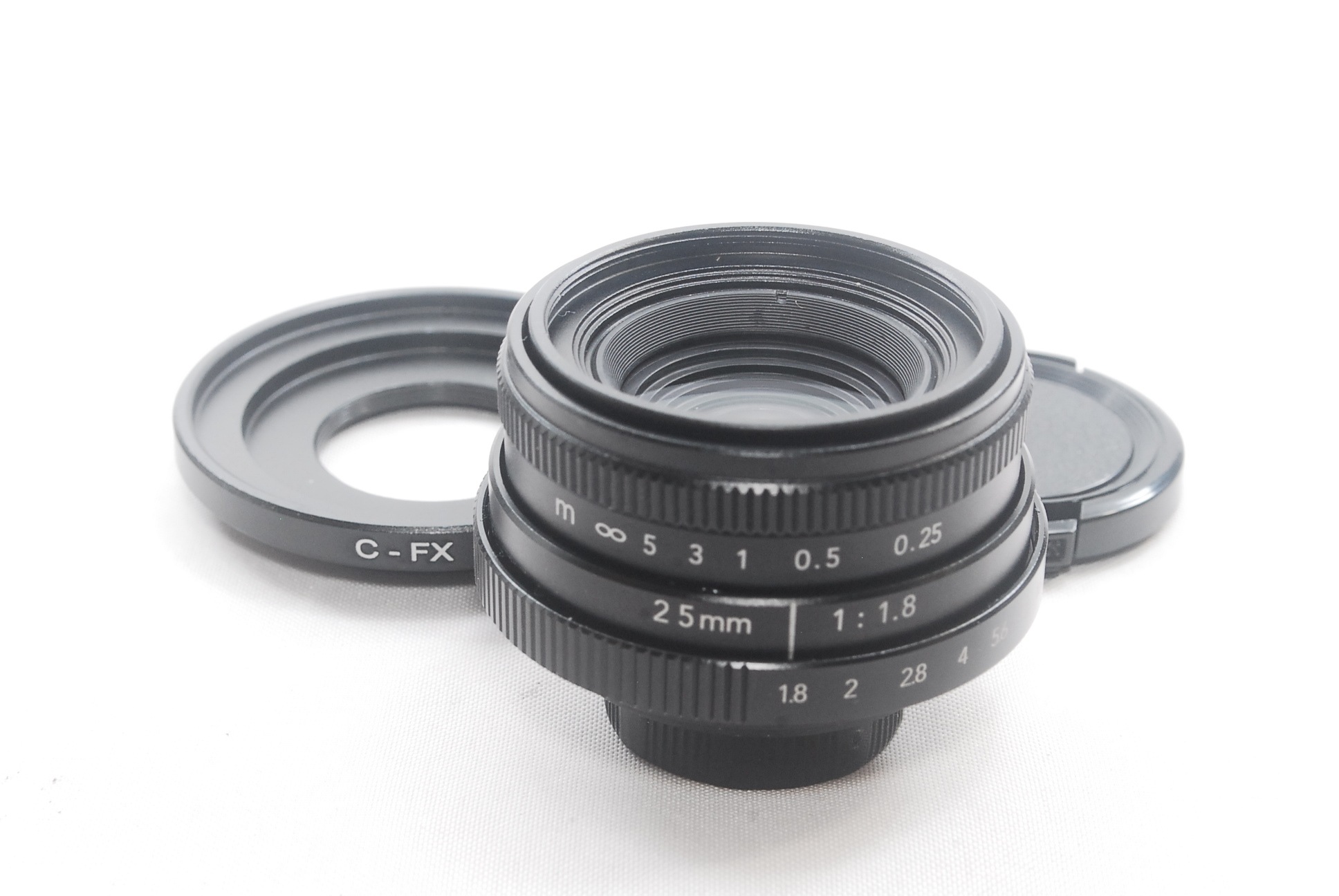 25mm F1.8 BK ブラック 富士フイルム フジフィルム FUJIFILM FXマウント Fujian CCTV マニュアル 単焦点レンズ マウントアダプター