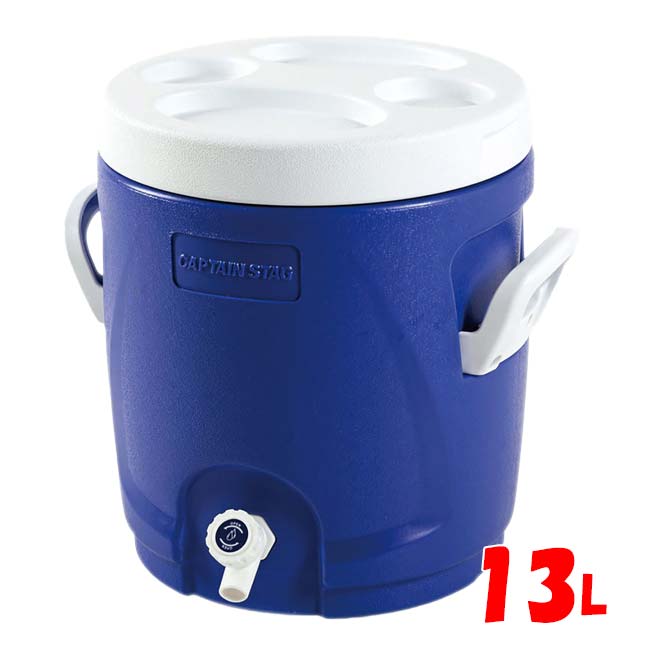 保冷専用 スポーツドリンク対応 キャプテンスタッグ(CAPTAIN STAG) リガード ウォータージャグ&クーラー 13リットル UE-2018ブルー(24y9m)