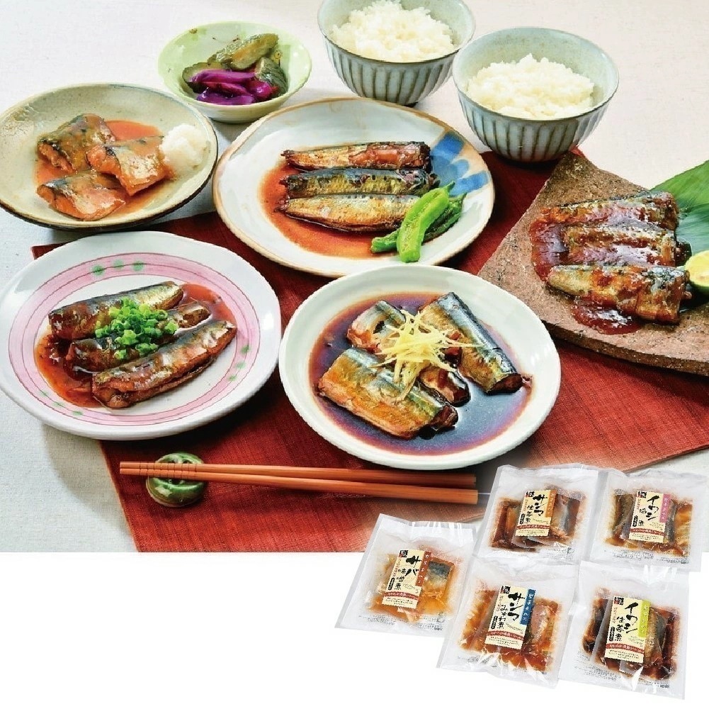 三陸おのや やわらか煮魚セット 5種15袋入