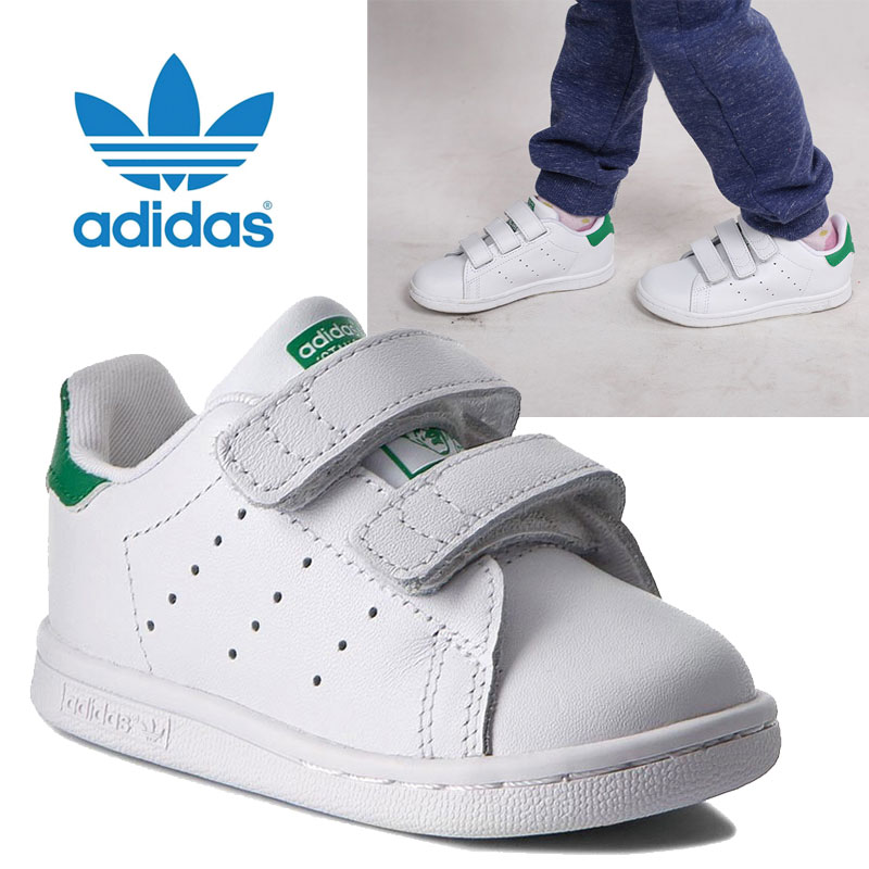 [ADIDAS Originals] BZ0520 キッズ STAN SMITH CF アディダス アディダススニーカー スタンスミス スニーカー 韓国ファッション 白スニーカー 通学 ベビー 子供