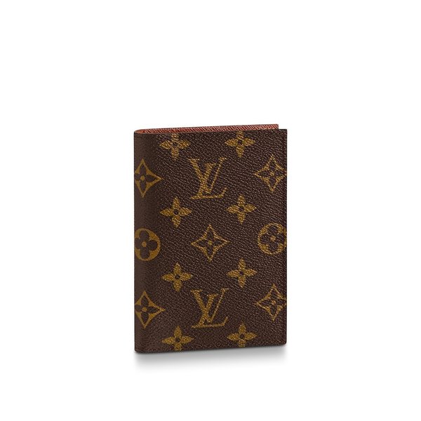 ルイヴィトン LOUIS VUITTON パスポートカバー モノグラム ブラウン