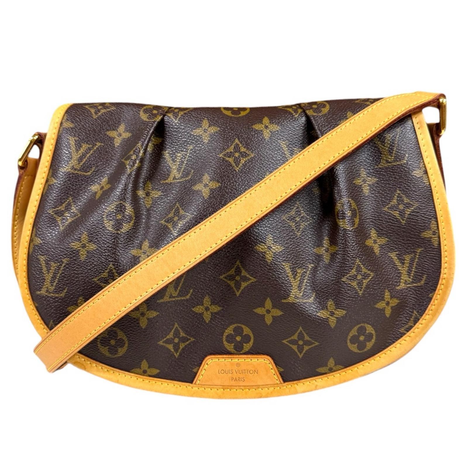 ルイヴィトン メニルモンタンPM モノグラム ショルダーバッグ モノグラムキャンバス M40474 ブラウン LOUIS VUITTON 中古