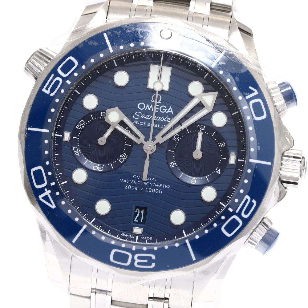オメガ OMEGA シーマスター ダイバー 300M コーアクシャル マスタークロノメーター 自動巻き メンズ 未使用品 箱・保証書付き_907706【中古】