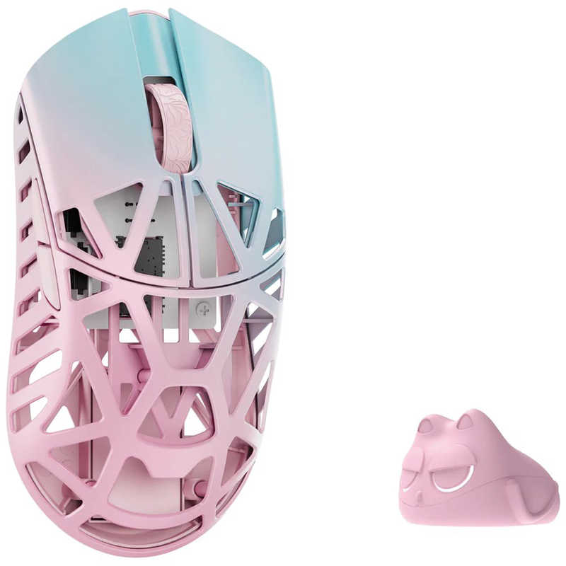ゲーミングマウス Beast X Mini Pro ［光学式 / 有線/無線(ワイヤレス) / 5ボタン / USB］ Blue＆Pink(Side slits)　WL-BXMINIPRO-BP-O