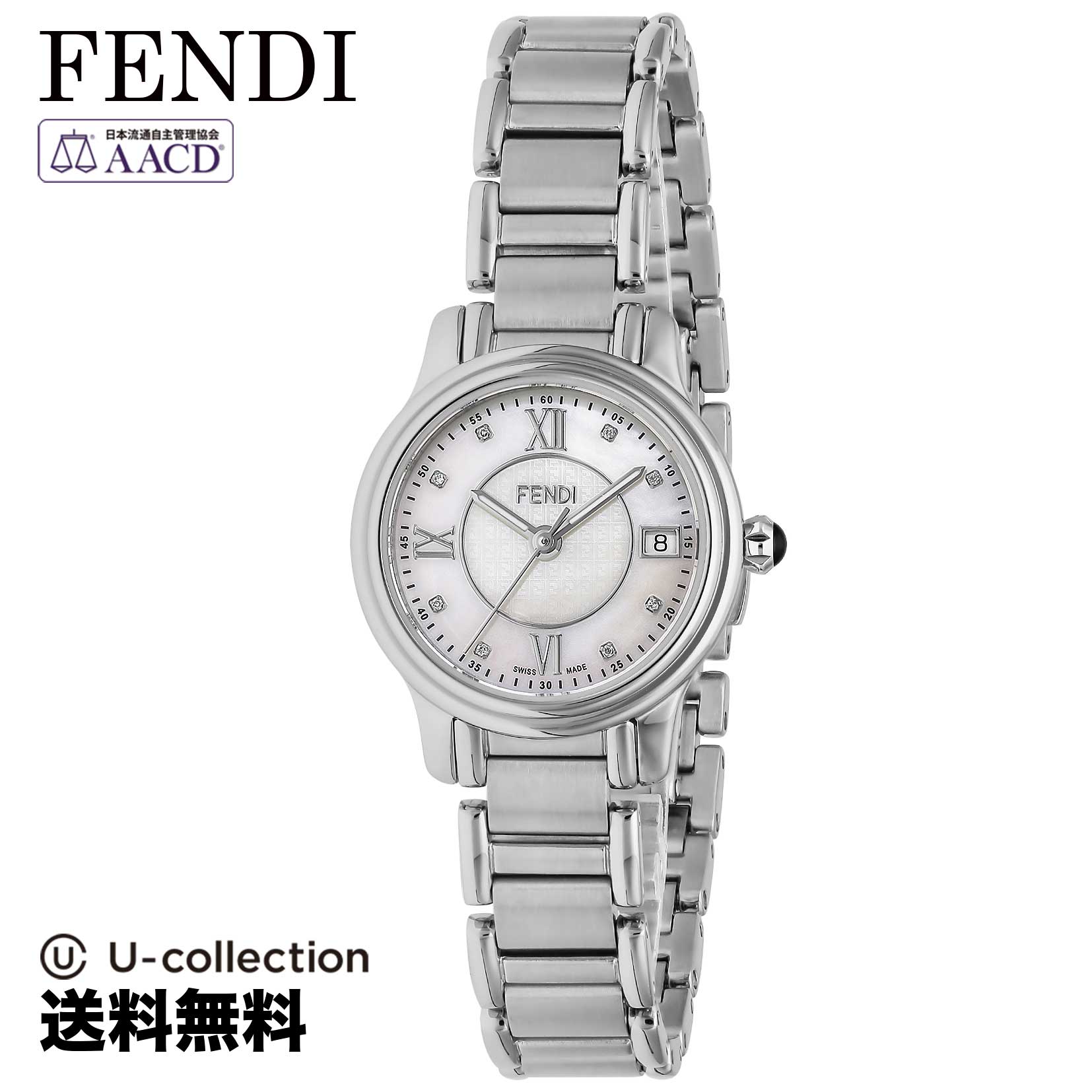 【腕時計】FENDI CLASSICO ROUND レディース シルバー クォーツ F255024500D1 時計 ブランド