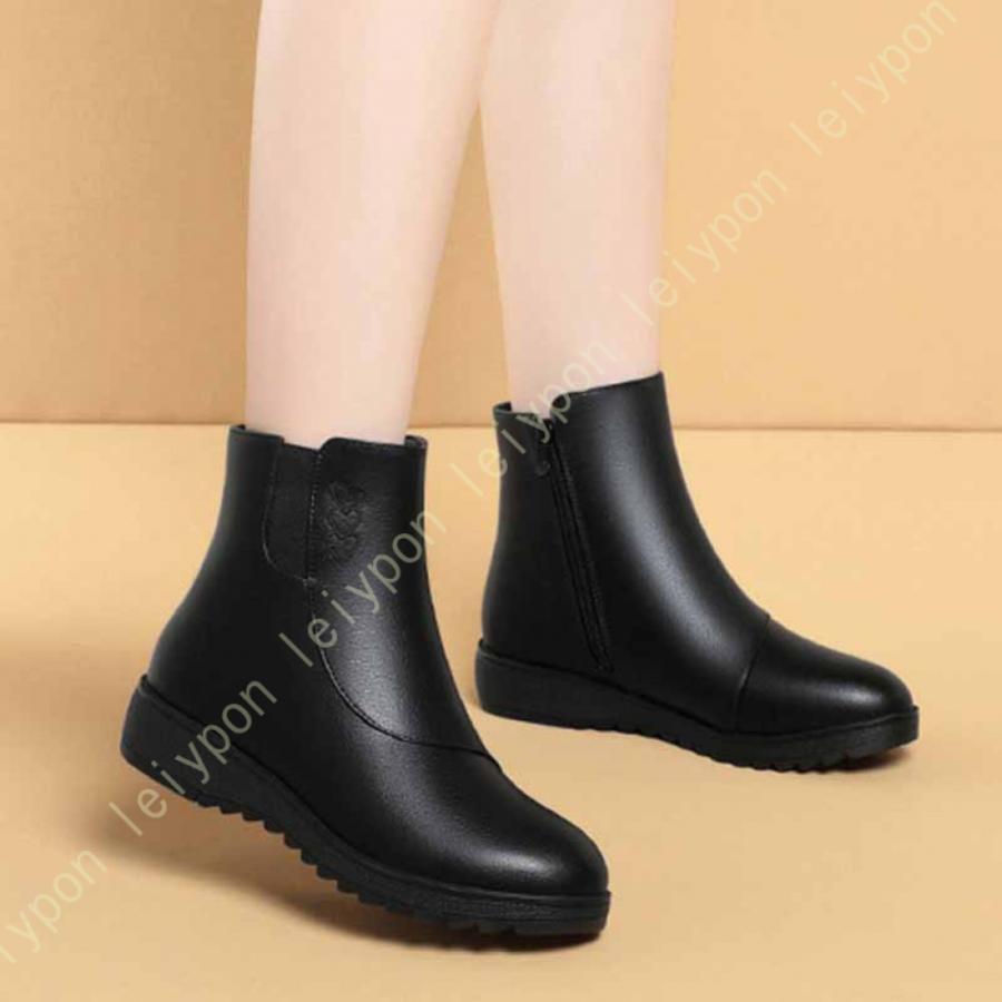 スノーブーツ レディース 防滑 防寒 ウィンターブーツ ショートブーツ 裏ボア 大きいサイズ コンフォート 保温性 暖かい 女性靴 お洒落 あったか 防寒靴 快適