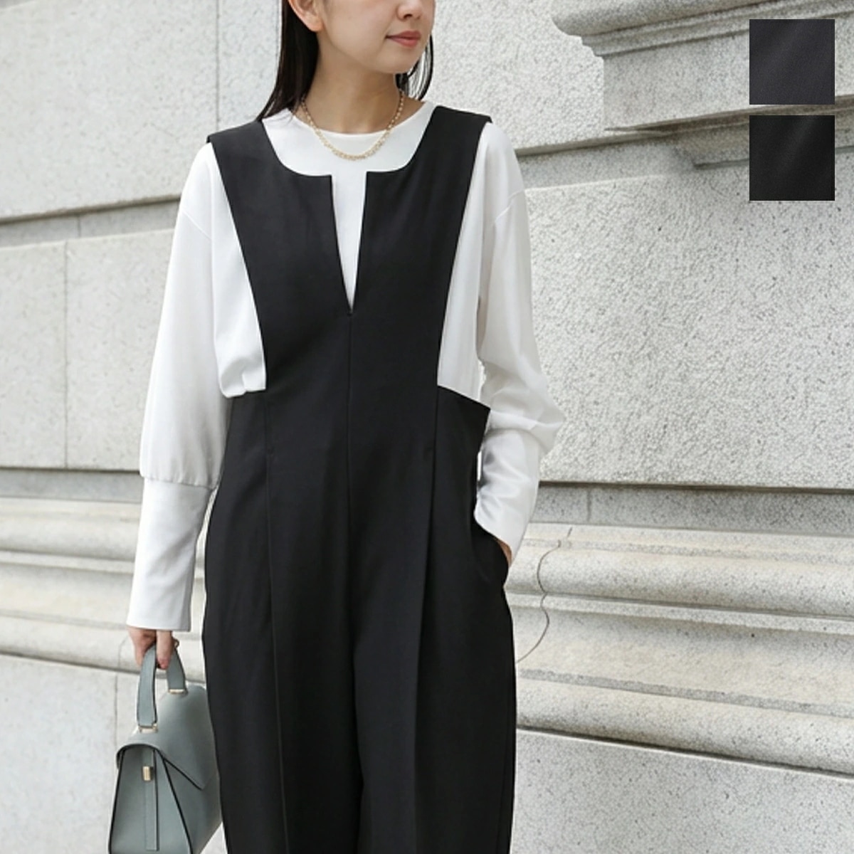 Dignite Collier ディニテコリエ サロペット 80267006 レディース ワイドパンツ オールインワン セレモニー対応可 カラー2色