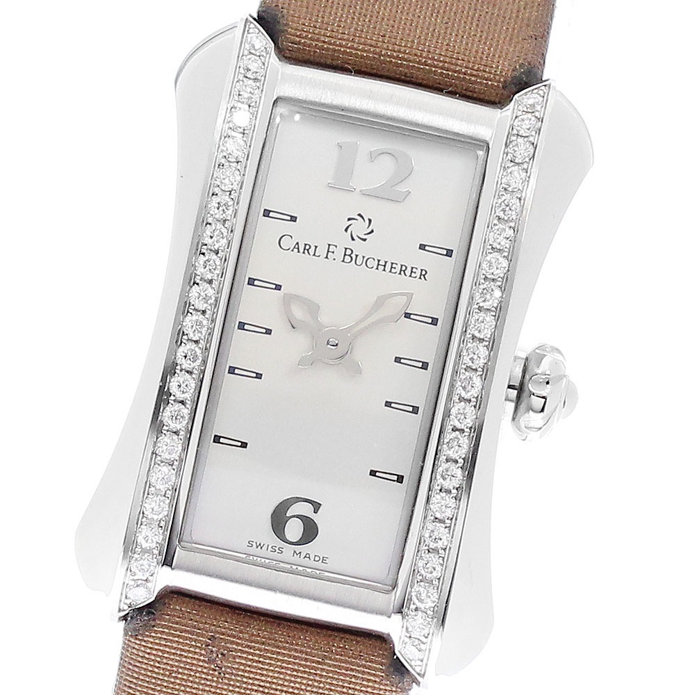 カール F.ブヘラ CARL F.BUCHERER 10703.08 アラクリア サイドダイヤ クォーツ レディース _948385【中古】