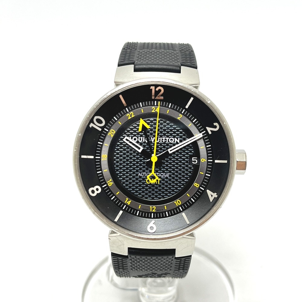 腕時計 Q8D30 タンブール ムーン GMT 自動巻き SS シルバー