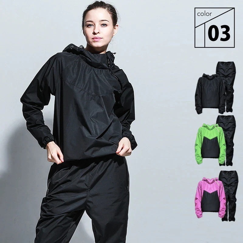 メガ割 6倍発汗 サウナスーツ スポーツウェア レディース メンズ 2点セット 上下セット ダイエット トレーニングウェア 洗える ジムウェア セットアップ大きいサイズ 脂肪燃焼 デトックス福袋