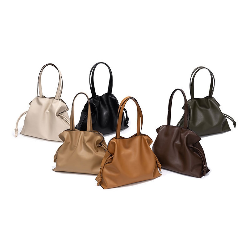 トートバッグ レディース 革 6色 きれいめ シンプル カジュアル 無地 オフィス 通勤 通学 お出かけ お買い物 普段使い シーズンレス 大きめ ベージュ アイボリー ブラウン ブラック グリーン 12,536円