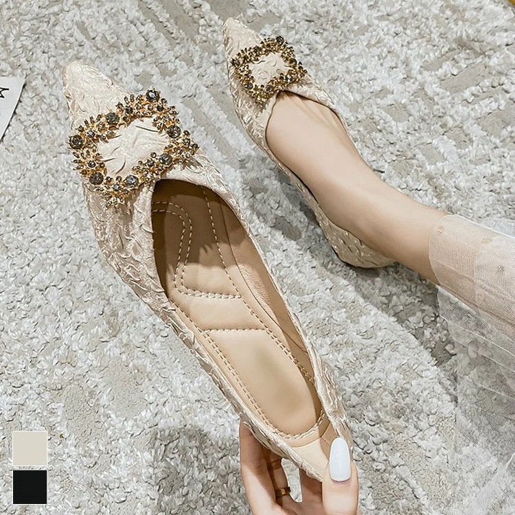 バレエシューズ フラットシューズ パンプス ぺたんこ ローヒール 履きやすい 歩きやすい 脱げない