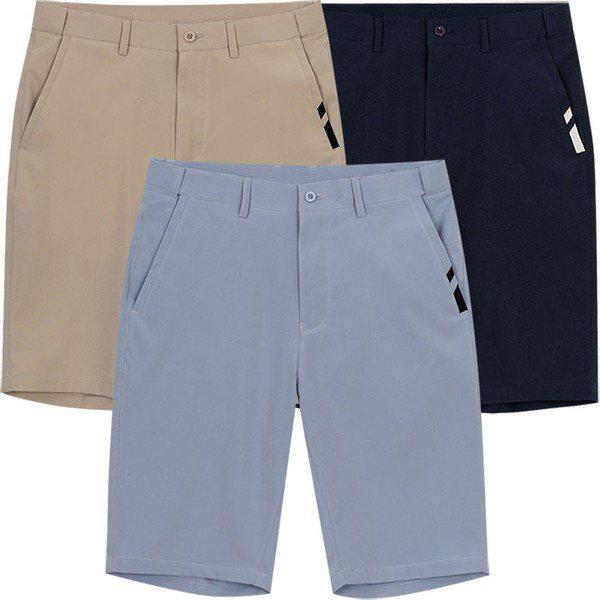 夏のクーリングヒドゥンバンディング5部丈冷感スパンショートパンツゴルフパンツ_P363053069