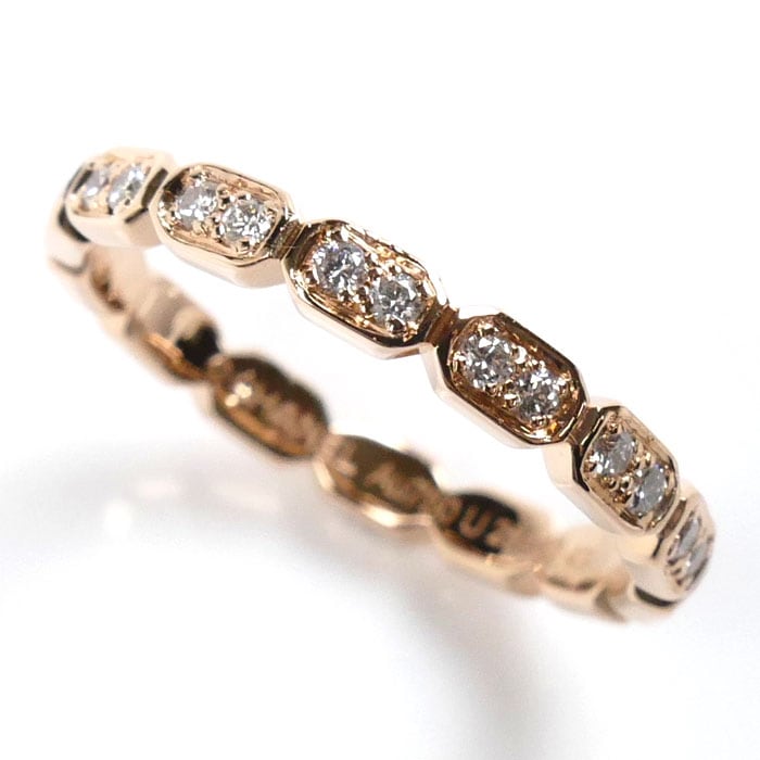 CHANEL シャネル K18PG ピンクゴールド プルミエール プロメス フルダイヤ リング・指輪 ダイヤモンド 9号 49 2.0g レディース 中古 美品